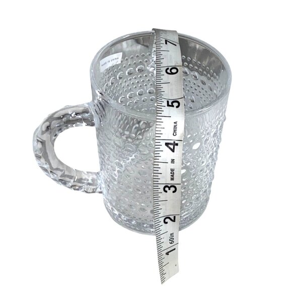 Godinger Clear Textured Glass Coffee Mug - Picture 4 of 9
